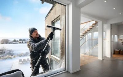 Vindusvask i kuldegrader – slik vasker du vinduer om vinteren uten striper